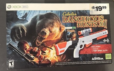 Cabelas Dangerous Hunts 2011 Bundle - Microsoft Xbox 360 New Sealed  Game & Gun!
