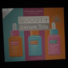 Taylor Finch Australia BOOST Face Serum Trio Vit C Hyaluronic Niacinamide