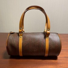 Borsa a mano Etro Paisley Barrel marrone Alnika pelle PVC vintage rara 30 cm 1992 borsa