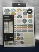 NEW 4 pack planner sticker sheets 290 stickers total, Holidays Etc., altitude.