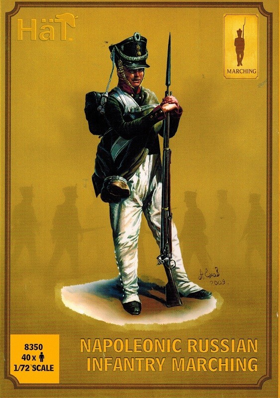 Hät - 8350 - Russian Infantry Marching - Napoleonic War - 1:72