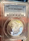 💎 1883 $1 Morgan Silver Dollar PCGS MS63 DMPL 🔥 Deep Mirror Fields Blast White