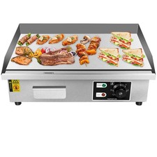 110V 1600W 22" Commercial Griddle - Electric Countertop Flat Top Gril