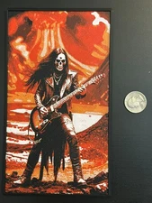 Shred Like the Dead: Skeleton Guitar Player 3D Image - Wall Hanger Included
