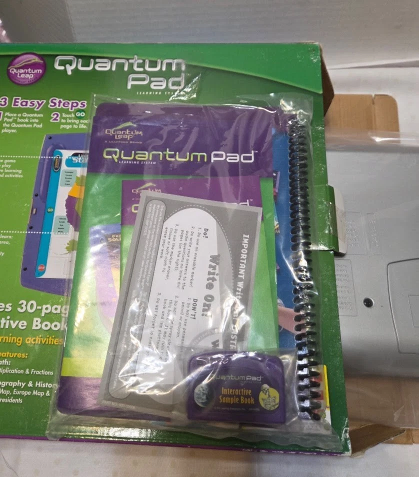 QUANTUM PAD Learning System 30025 by Leap Frog 8-11 yr olds VTG 2002 *NEW/OPEN B - Image 4 of 4