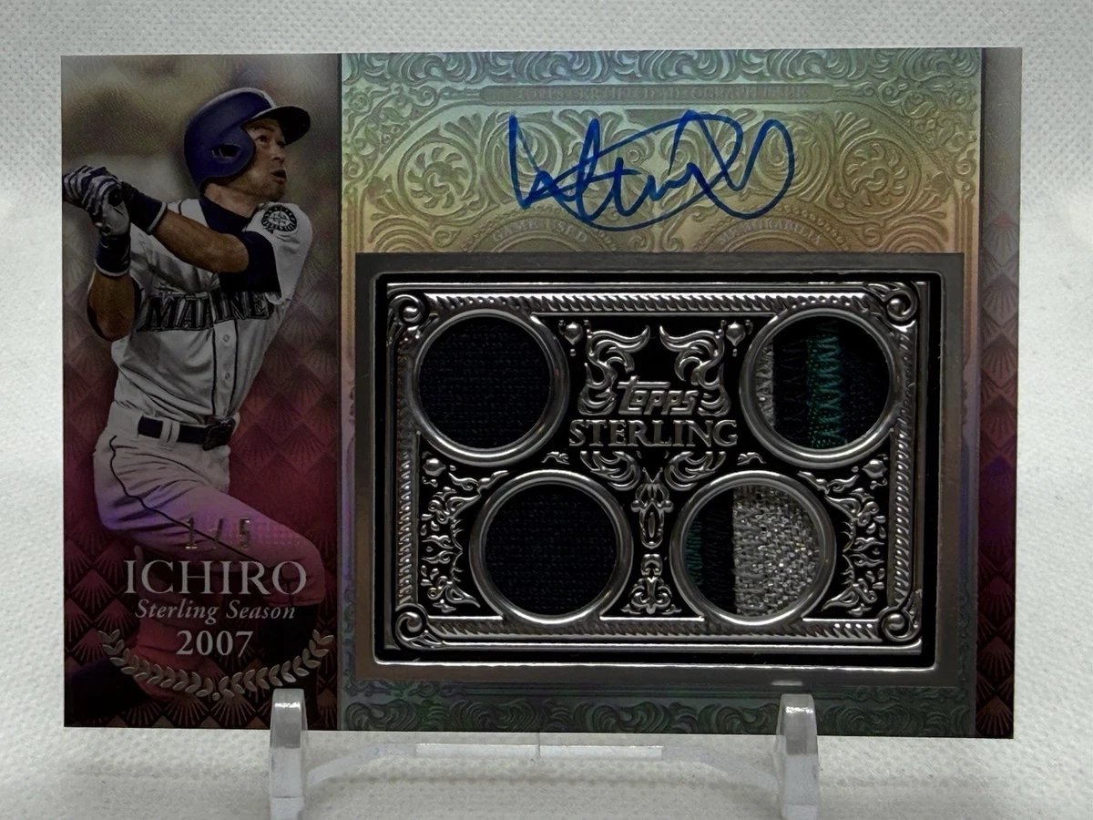 Topps Ichiro Suzuki Autographed Baseball Sports Trading Cards