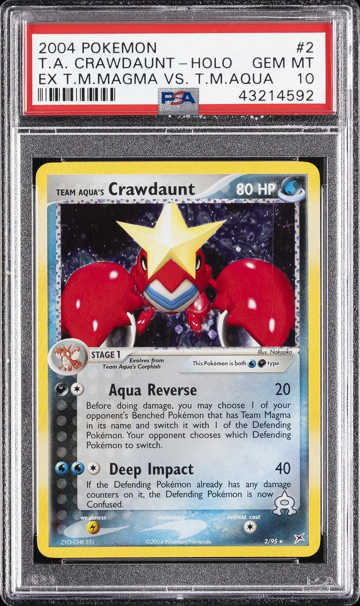 Team Aqua's Crawdaunt Pokémon TCG Cards for sale | eBay