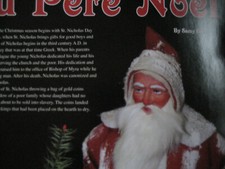 8pg Return of Santa /Father Christmas Le Retour du Pere Noel History Article