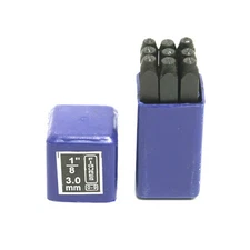 Number Stamp Set 1/8” 9pcs - 55-409