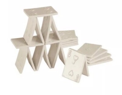NIB Seletti My Memories Memorabilia Porcelain My House of Cards Set