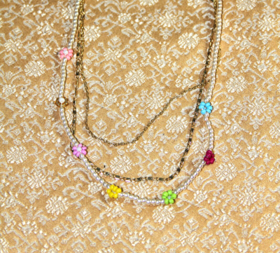 Lot of Nordstrom Pc Gold tone Chain Faux Pearl Necklace