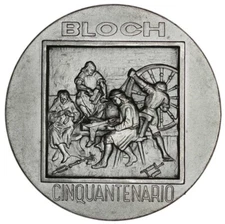 ITALY medal BLOCH 50 years (1919-1969) by S. Johnson