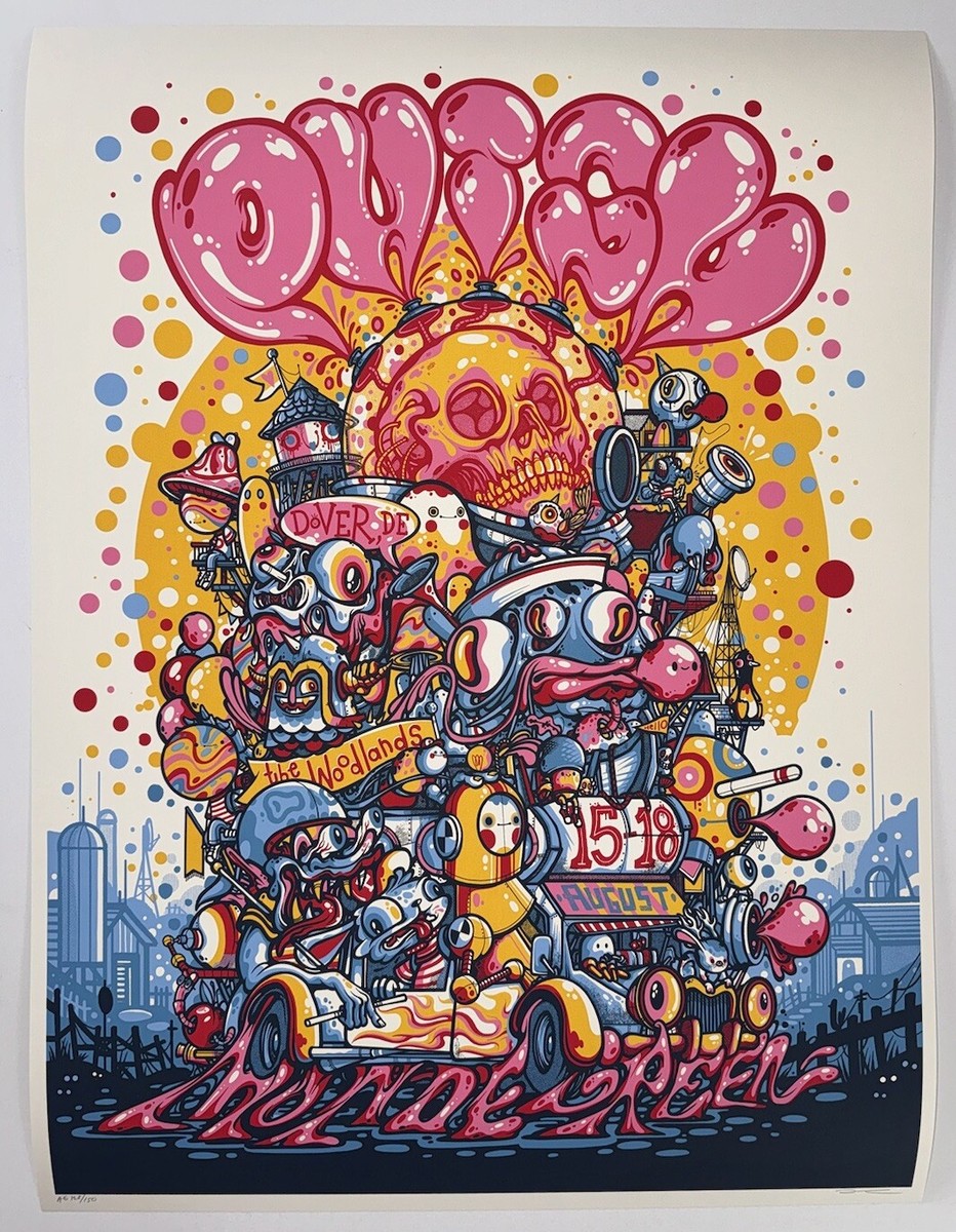Phish Poster Mondegreen Fest Dover DE 2024 Silkscreen S/N X/150