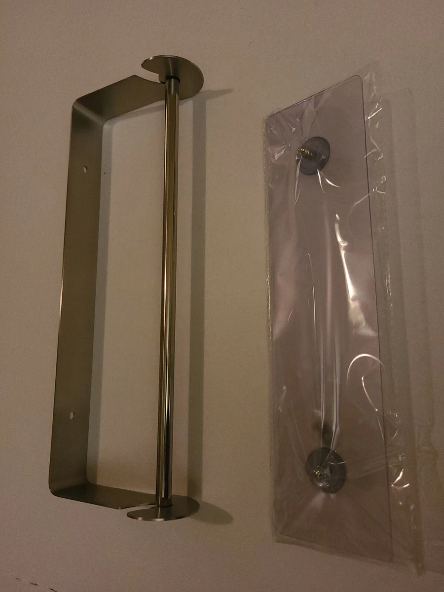 SMARTAKE Paper Towel Holder with Adhesive Under Cabinet, Wall Mounted & No  Drill