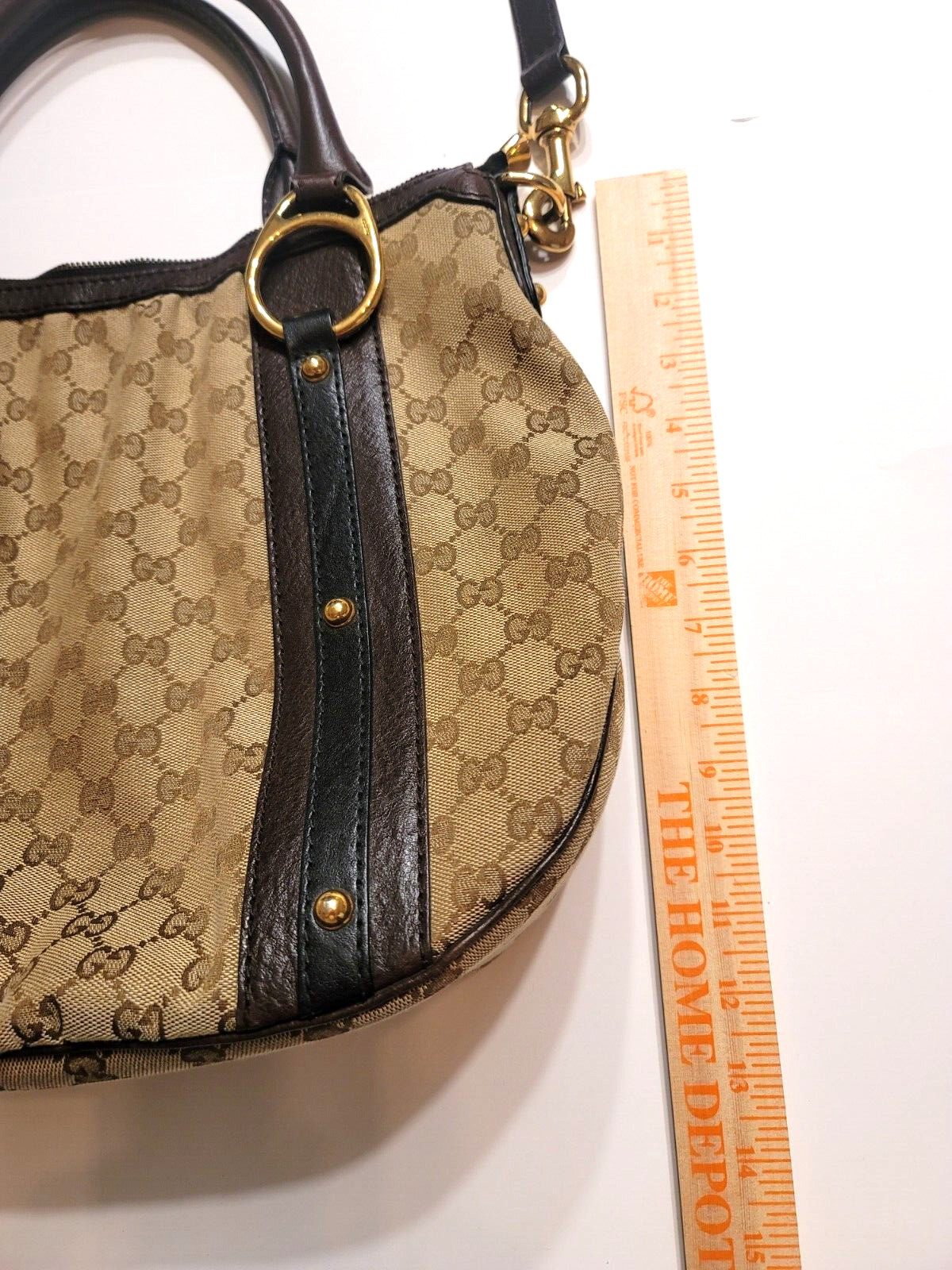 Gucci Monogram Large Convertable Purse - image 9