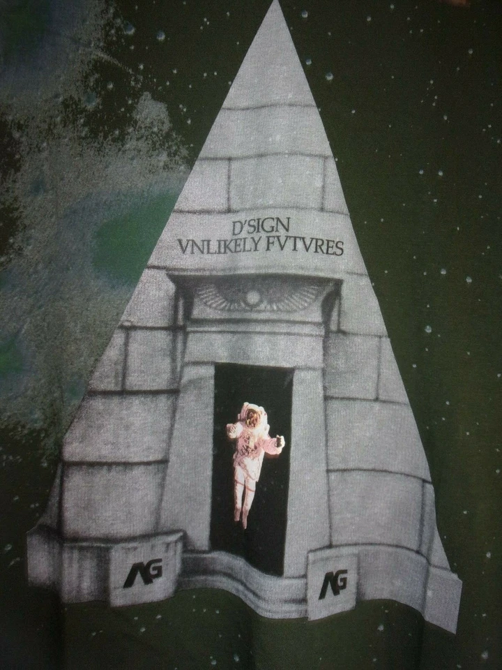 Camiseta Analógica Para Hombre Verde Estilo Pink Floyd Skateboarding DJS MÚSICA Talla M (B118) Foto 4 de 4