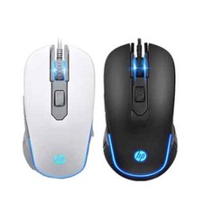 HP M200 Wired Gaming Mouse 2400 MAX DPI RGB (BLACK/WHITE)