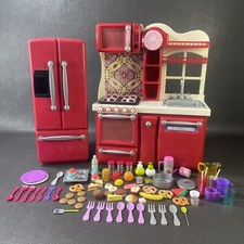 OG Kitchen Fridge Play Food Lot Toy Set 18" American Girl Dolls Our Generation