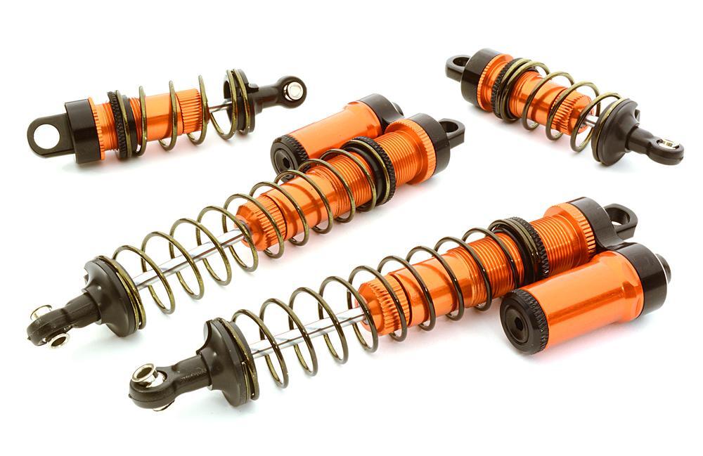 Integy CNC Machined Motor Mount Set For Vaterra Twin Hammers 1/10 Scale Rock Racer - Aluminum Upgrade (Orange) - View #8
