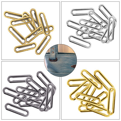 50x ovale Form Öse mit Unterlegscheibe Leder Basteln Tasche Gürtel Reparatur Öse 10-40mm