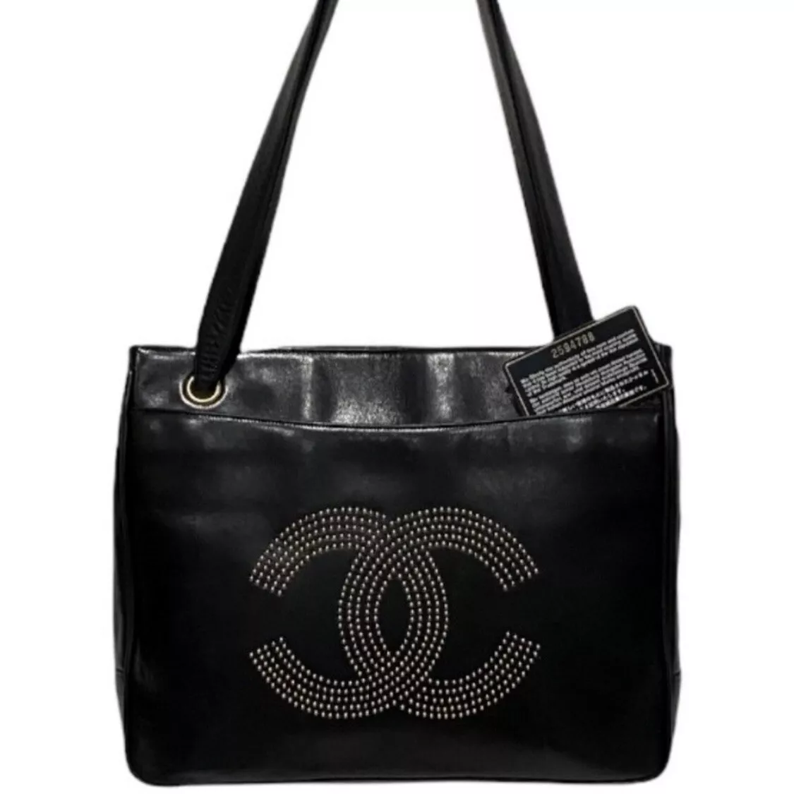 vintage chanel handbag black leather