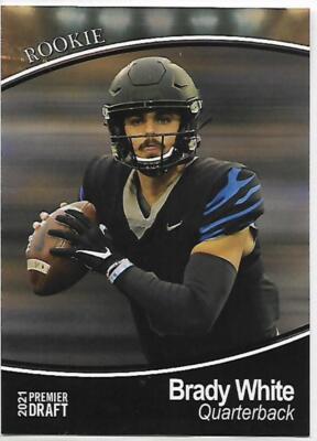 Brady White RC 2021 SAGE Hit Premier Draft #60 ROOKIE NFL ID:122728