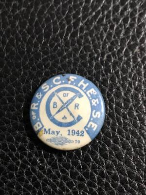 Vintage Pin - B. of Railway & S.C.F.H.E. & S.E. May 1942 -Galesburg IL #41015