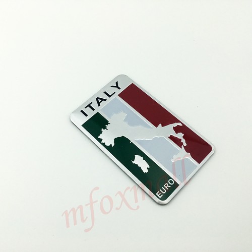 Auto Truck Parts Trim 3D Decal Sticker Italy Italia IT Flag Logo Badge Emblem - Picture 3 of 7