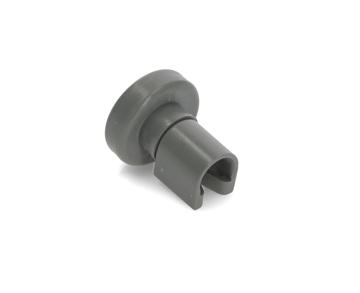 Dishwasher upper outlet basket wheels