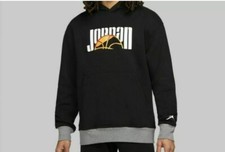 NWT Men's Nike Air Jordan Sport DNA HBR Fleece Pullover Hoodie Black Size XL