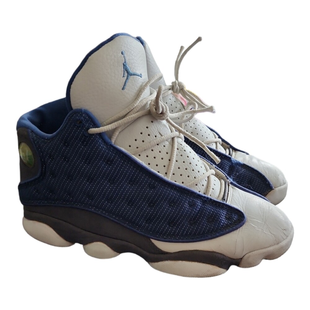 Air Jordan 13 Retro Flint Mens Sneakers Blue/White
