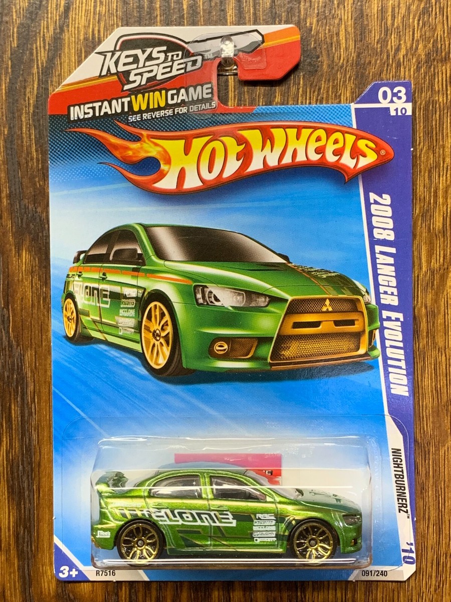 Hot Wheels 2010 2008 Lancer Evolution green | eBay