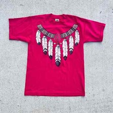 Vintage Feather Dreamcatcher Fruit of the Loom Tee Medium