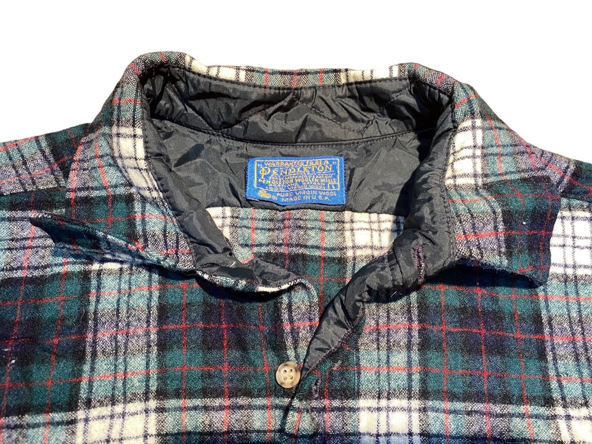 Vintage Pendleton 70's-90's 100% Virgin Wool Flannel Button Down