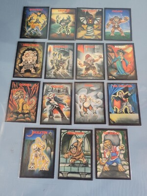 Monster in my Pocket 15 Trading Cards #3,7,8,12,23,25,26,30,33,35