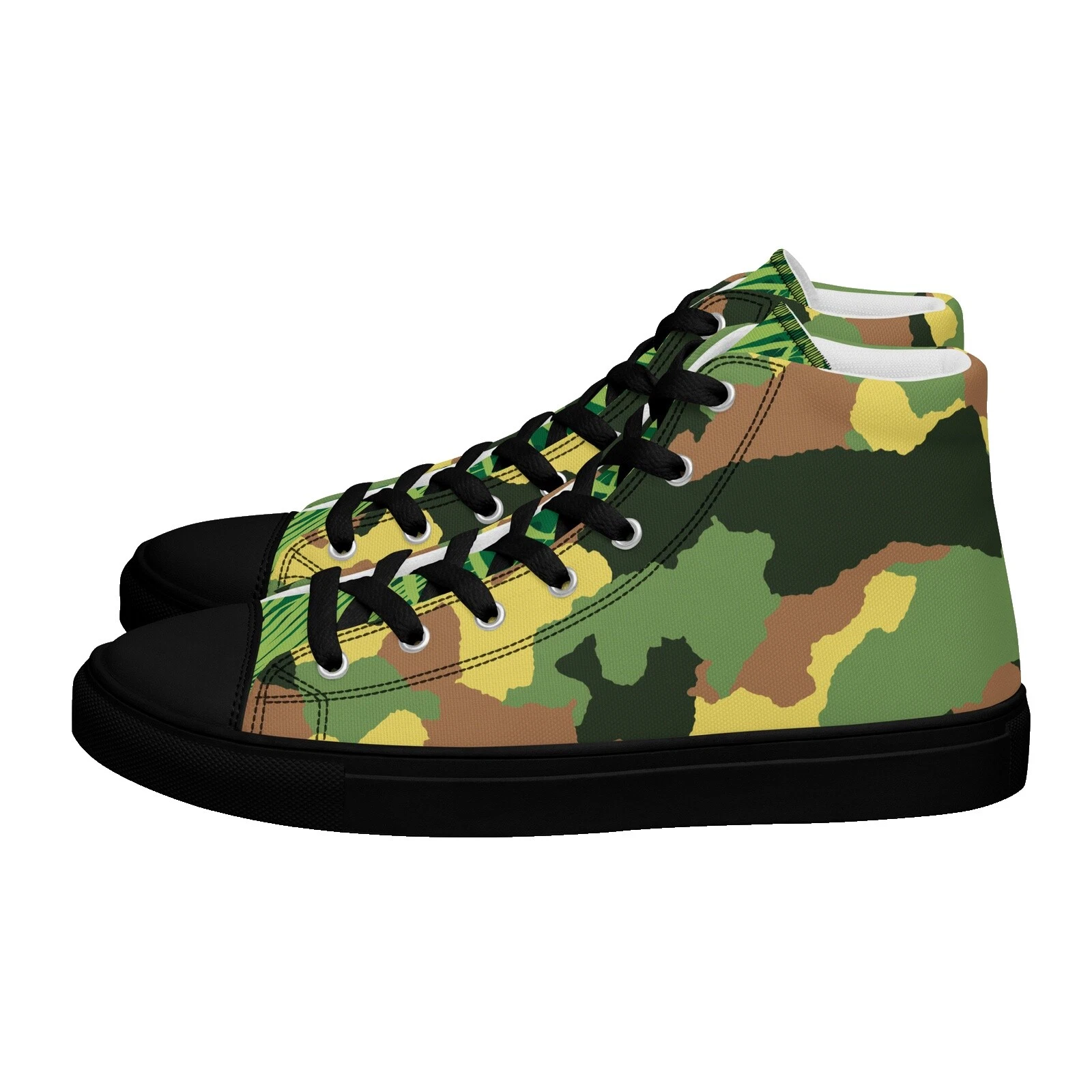 Camouflage Black Casual Shoes for Men