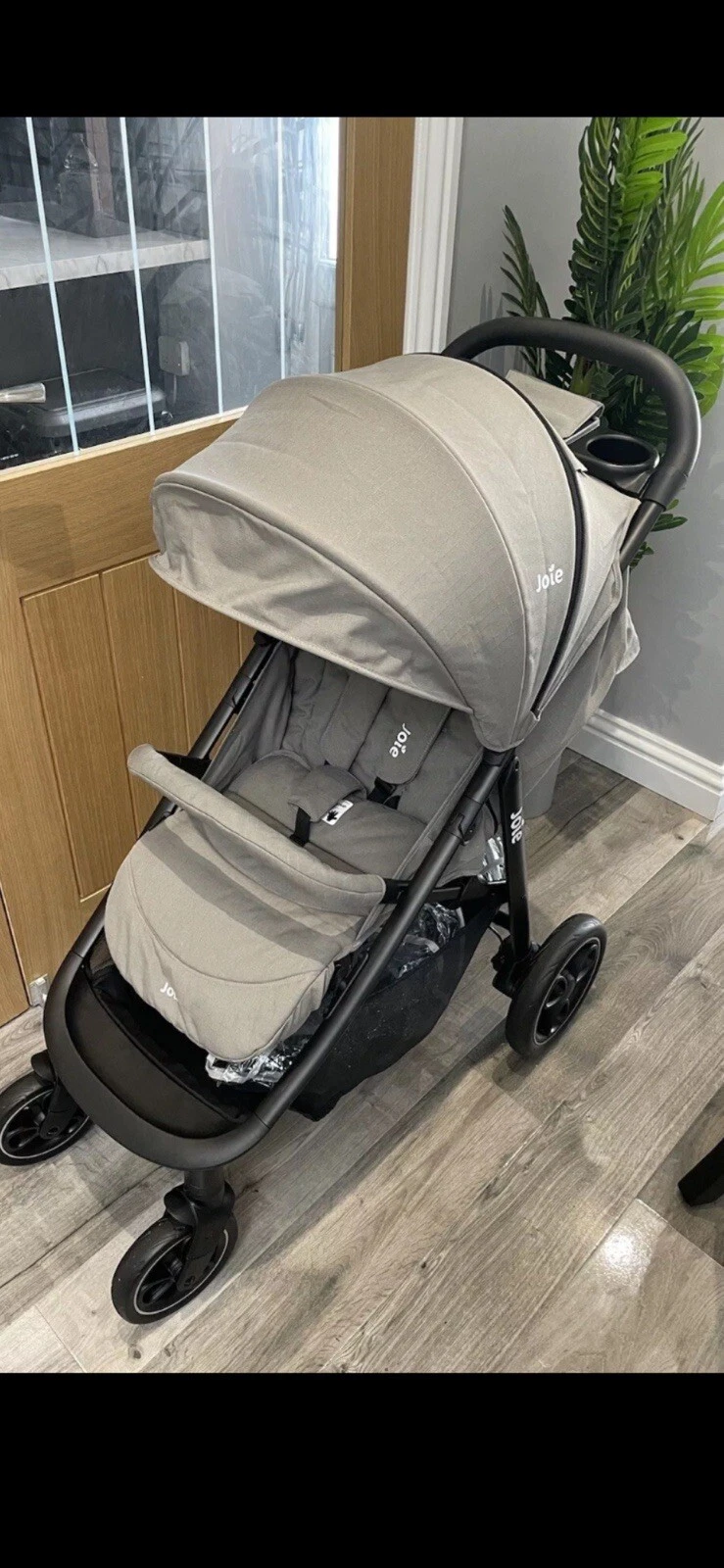 Joie Litetrax 4 Wheeler Pushchair -Grey Flannel Inc Raincover