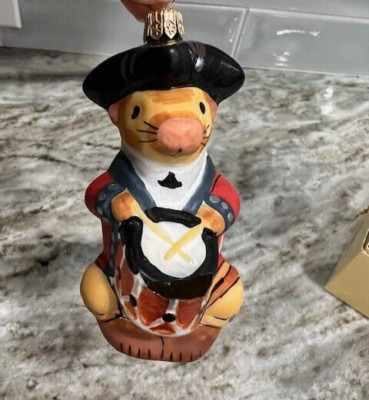 Vaillancourt Folk Art Colonial Mouse With Drum Ornament OR2002-57 ...