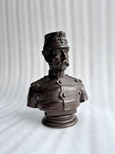 alte Bronze B&uuml;ste Skulptur - Lauritz Rasmussen Kopenhagen - General - Militaria
