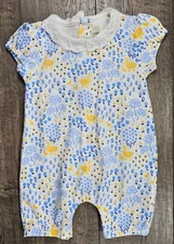 Baby Girl Clothes Nwot Jojo Maman Bebe 3-6 Month Blue Yellow Goose Outfit