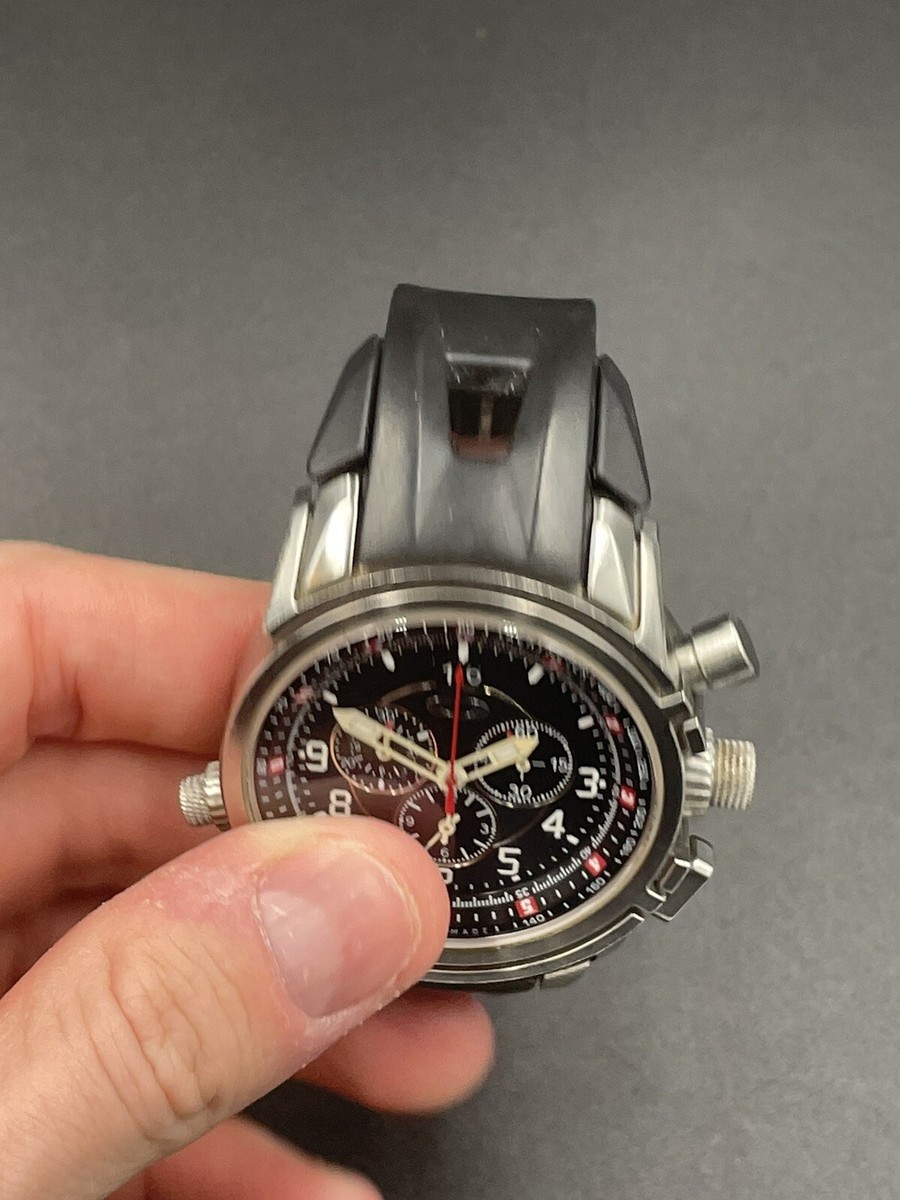 Oakley 12 Gauge Stainless Brushed w/ Black Dial Watch | eBay