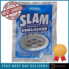PLUGHOLE SINK UNBLOCKER FOR BATHROOM SHOWER CLOGGED SINK DRAIN KILROCK SLAM NEW