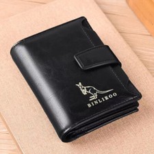 Designer Mens Leather Wallet RFID SAFE Contactless Card Blocking ID Protection