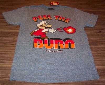 VINTAGE STYLE SUPER MARIO BROS. FIRE POWER NES Nintendo T-Shirt