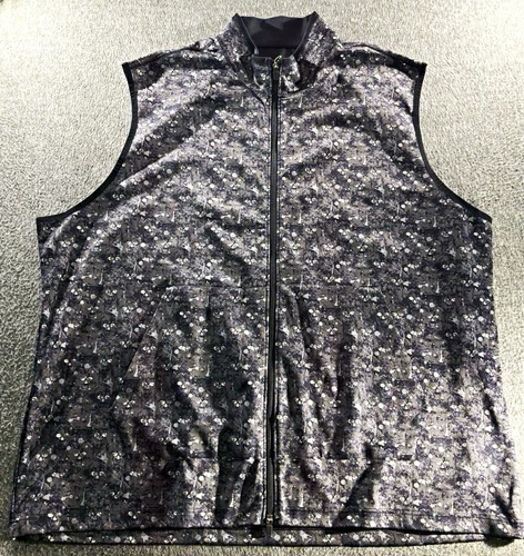 Robert Graham Classic Fit Big & Tall 4XLT Full Zip Skull Vest Gray - product listing photo