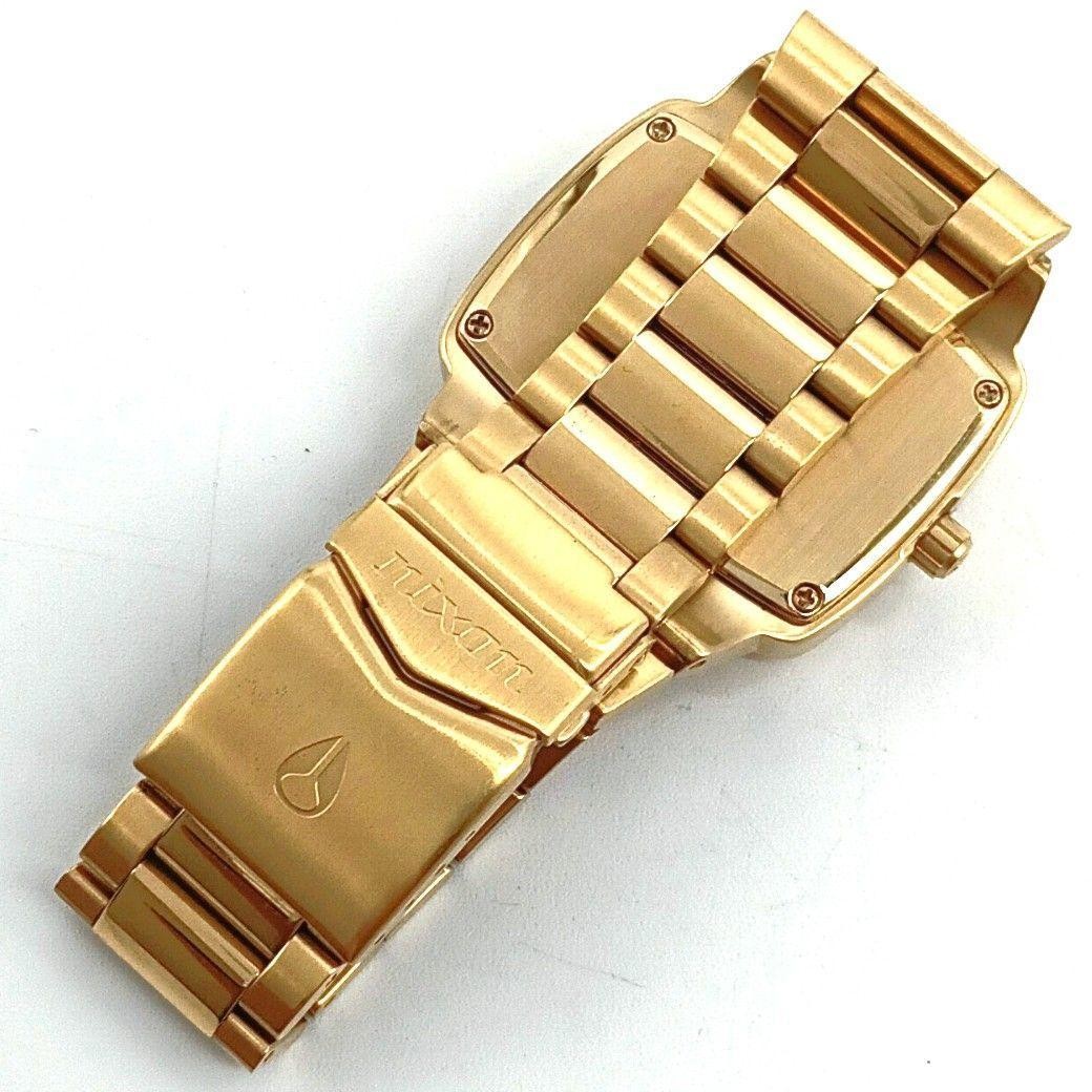 NIXON THE PLAYER Square Gold Purple Rare Color Watch Timepiece