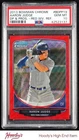 2013 Bowman Chrome Draft Red Wave Refractor Aaron Judge Rookie /25 PSA 10 POP 2