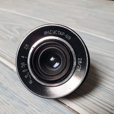 INDUSTAR-69 M39 28mm f/2.8 Wide Angle Pancake lens for Chaika .