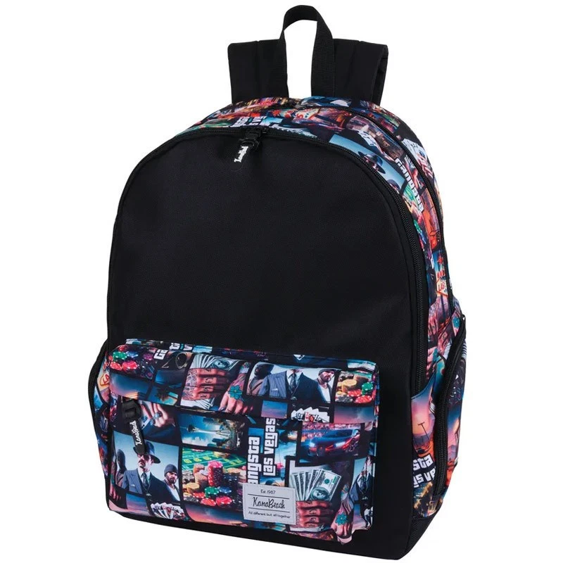 Sac à dos - Primaire - Collège - 1 compartiment - 32x24x43cm - Gangsta Las Vegas - Photo 1/1