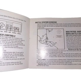 Silent Service Nes Manual Instruction Booklet